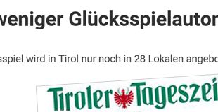 Die Kontrollen der Finanzpolizei zeigen Wirkung: In Tirol sinkt die Anzahl der Spiellokale und Automaten. © Tiroler Tageszeitung